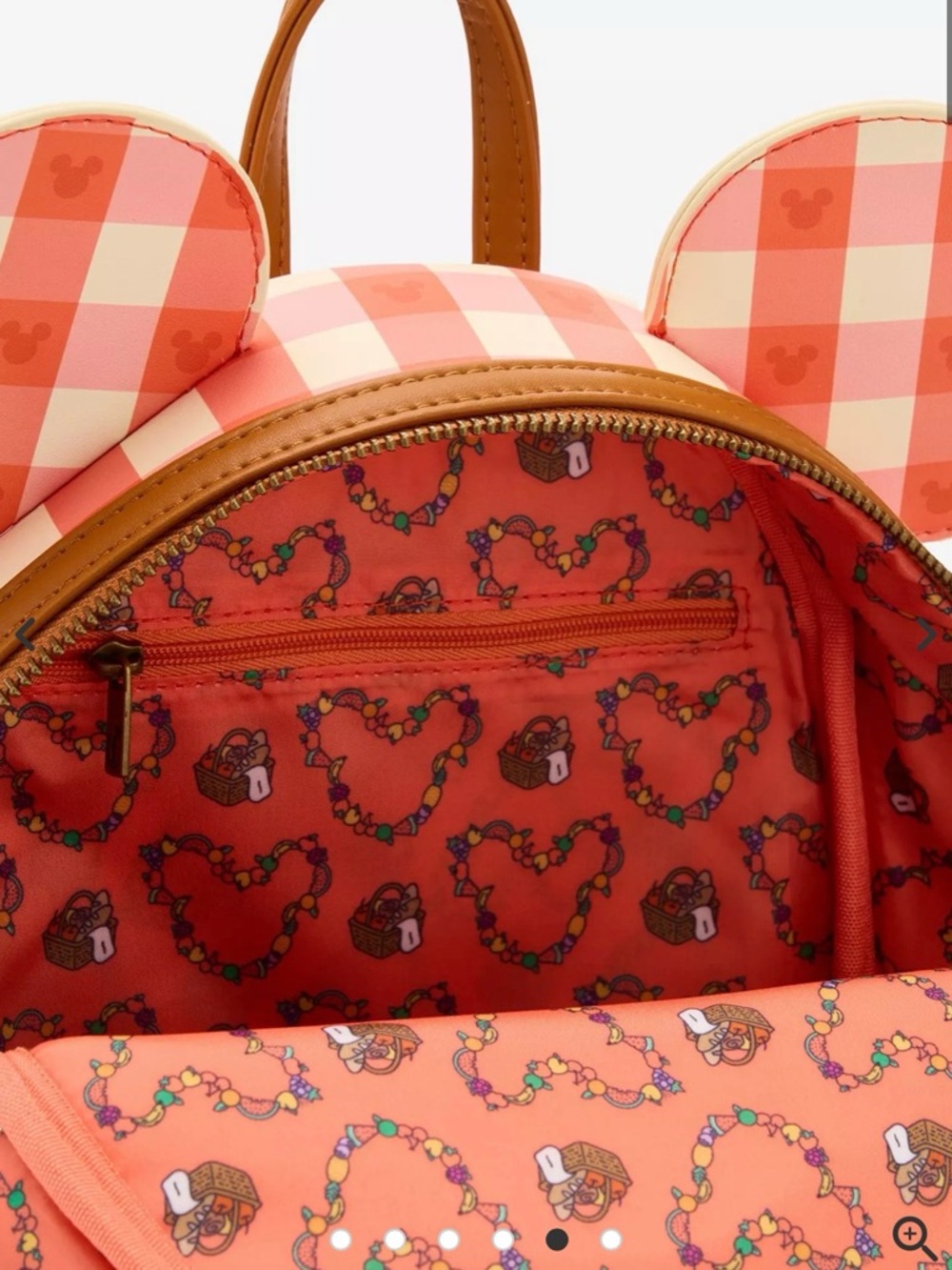 Loungefly Disney Mickey Mouse Picnic Ears Mini Backpack - NWT - Picture 5 of 5